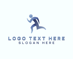 Track And Field - Athletic Running Sports logo design