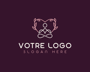 Mindfulness - Holistic Yoga Healing logo design