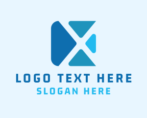 Letter X - Technology Software Letter X logo design