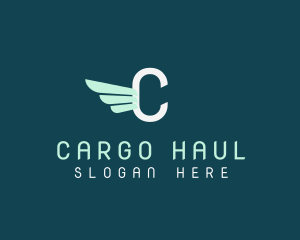 Fast Logistics Wings Mover logo design