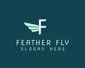 Fast Logistics Wings Mover logo design