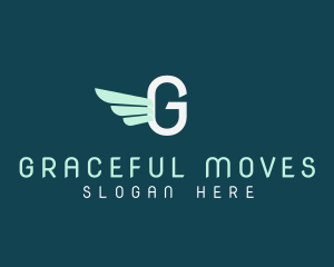 Fast Logistics Wings Mover logo design