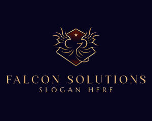 Phoenix Wings Luxury logo design