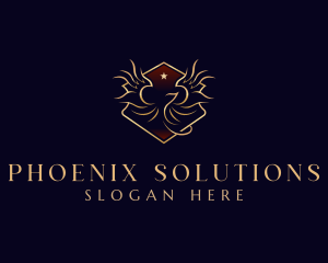 Phoenix Wings Luxury logo design