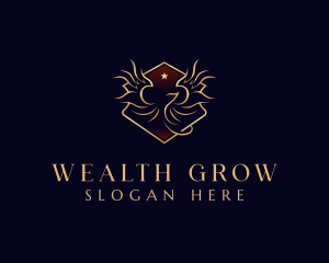 Phoenix Wings Luxury logo design