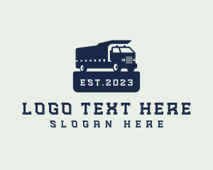 Dump Truck - Cargo Truck Delivery logo design