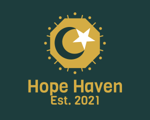 Middle East - Islam Moon Star logo design