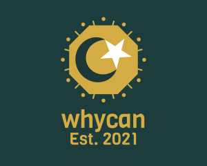 Middle East - Islam Moon Star logo design