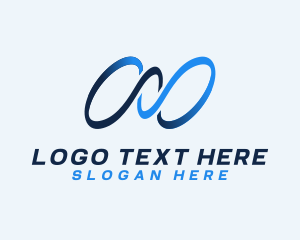 Futuristic - Gradient Loop Company logo design