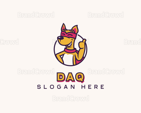 Superhero Dog Veterinary Logo