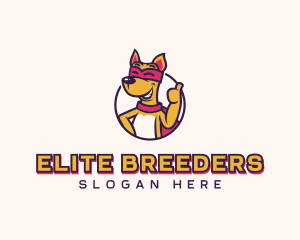 Superhero Dog Veterinary logo design