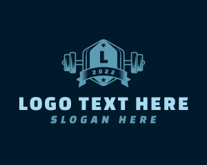 Weightlifting - Weightlifting Workout Letter logo design