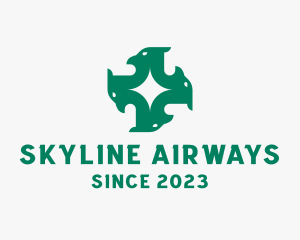 Airway - Modern Eagle Head logo design
