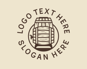 Barrel Maker - Beer Barrel Distillery logo design