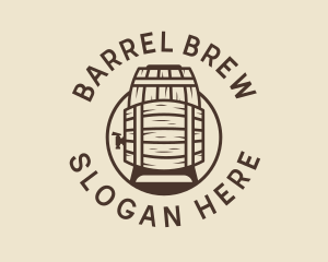 Beer Barrel Distillery  logo design