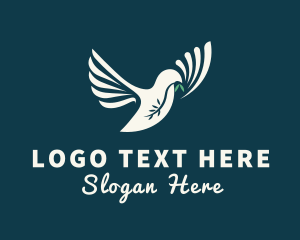 Holy - Dove Wings Religion logo design