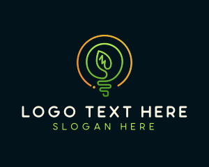 Power - Eco Light Bulb logo design