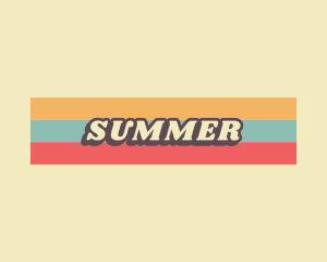 Retro Summer Business logo design