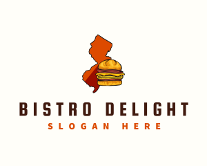 New Jersey Sandwich Food logo design