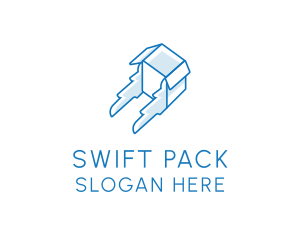 Pack - Box Wings Mover logo design