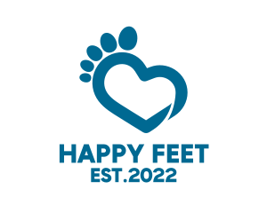 Feet - Blue Foot Healthcare logo design