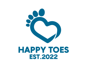 Toes - Blue Foot Healthcare logo design