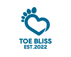 Blue Foot Healthcare  logo design