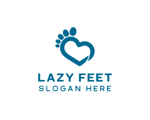 Blue Foot Healthcare  logo design