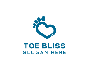 Blue Foot Healthcare  logo design