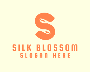 Orange Spoon Letter S logo design