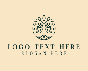 Planting - Eco Wellness Tree logo design