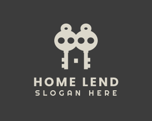 Home Mortgage Key logo design