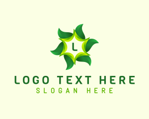 Eco - Leaf Organic Spa logo design