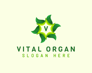 Leaf Organic Spa logo design