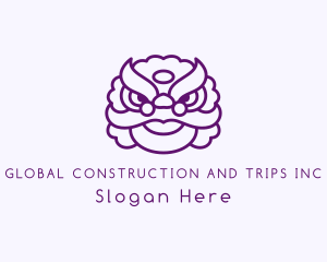 Oriental - Festival Dragon Head logo design