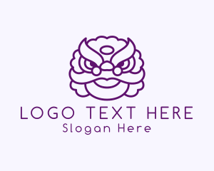 Simple - Festival Dragon Head logo design