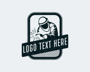 Welder - Industrial Welder Metalwork logo design