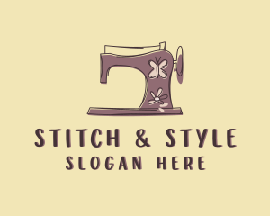 Dressmaking Sewing Machine logo design