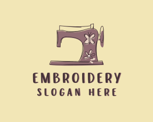 Dressmaking Sewing Machine logo design