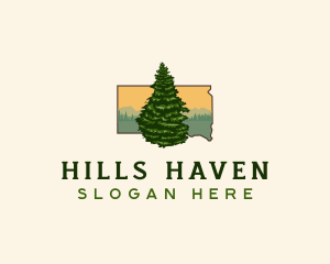 South Dakota Black Hill Spruce logo design