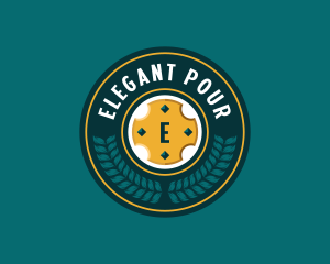 Classic Brewery Wreath logo design