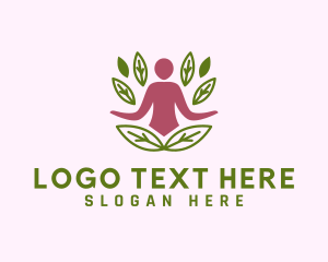 Leaf - Natural Meditation Center logo design