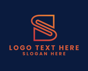 Letter S - Construction Firm Letter S logo design