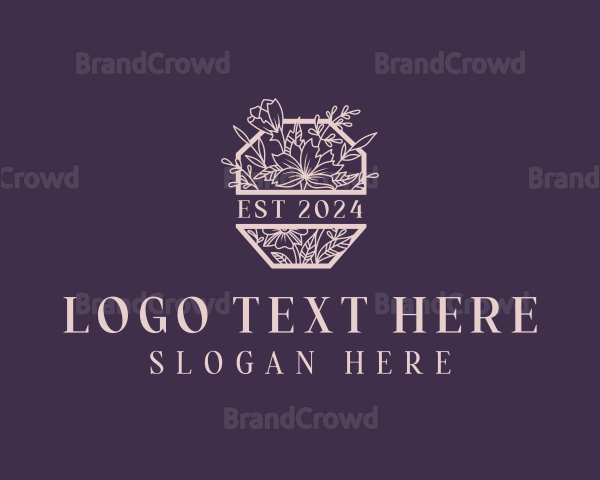 Elegant Floral Garden Logo