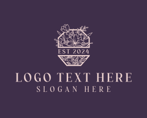 Boutique - Elegant Floral Garden logo design