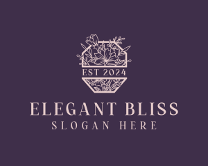 Elegant Floral Garden Logo