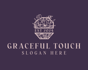 Elegant Floral Garden Logo