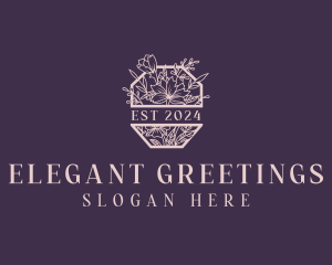 Elegant Floral Garden logo design