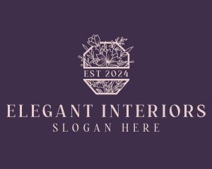 Elegant Floral Garden logo design