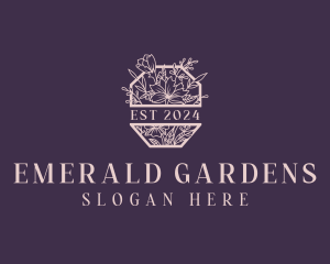 Elegant Floral Garden logo design